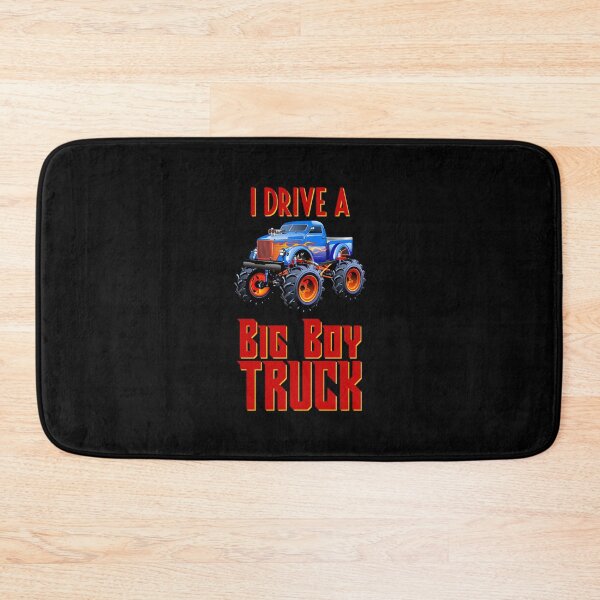 Item preview, I Drive a Big Boy Truck (on Black) designed and sold by PawsitiveMum3.