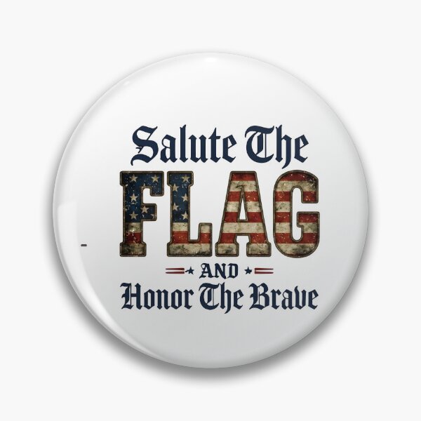 Item preview, Salute The Flag And Honor The Brave - Patriotic American Flag Military Tribute Design designed and sold by laughingshirts.