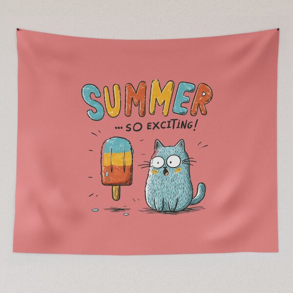 Item preview, Summer So Exciting Cat designed and sold by Whereiskim.
