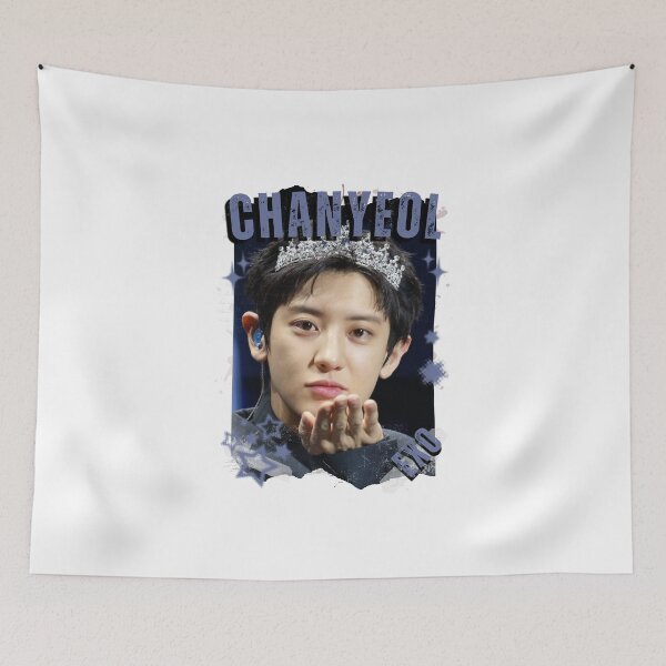 Item preview, EXOO Chanyeol Kpop Solo Artist Black and White Collage Digital Art Portrait designed and sold by AJUNICE STUDIO.