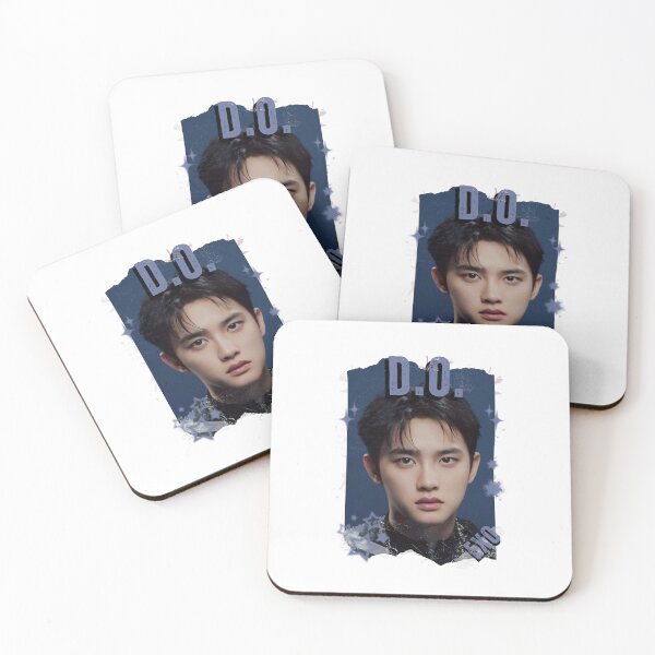 Item preview, EXOO D.O Kpop Solo Artist Black and White Collage Digital Art Portrait designed and sold by AJUNICE STUDIO.