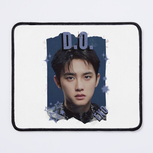 Item preview, EXOO D.O Kpop Solo Artist Black and White Collage Digital Art Portrait designed and sold by AJUNICE STUDIO.