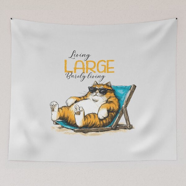 Item preview, Living Large Barely Living designed and sold by Whereiskim.