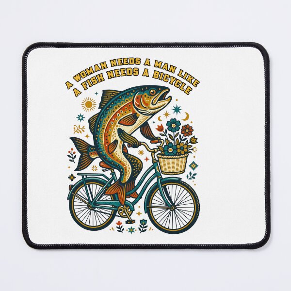 Item preview, Fish Needs A Bicycle designed and sold by TeeARTHY.