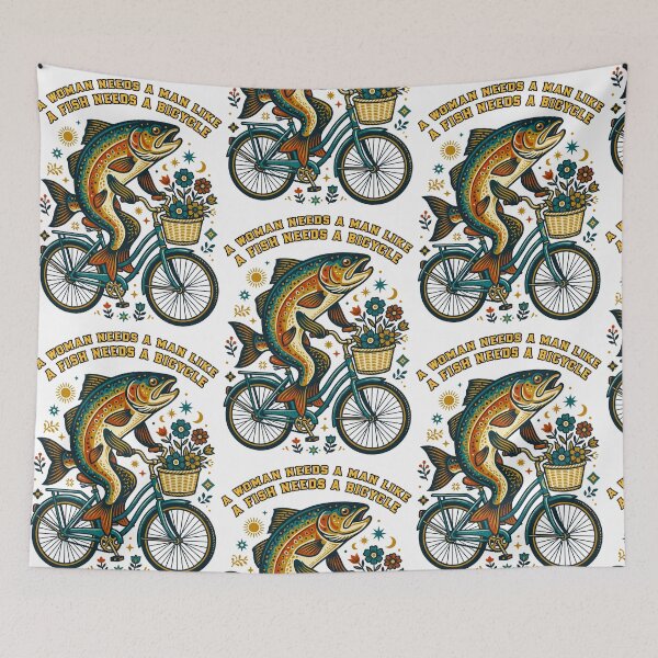 Item preview, Fish Needs A Bicycle designed and sold by TeeARTHY.