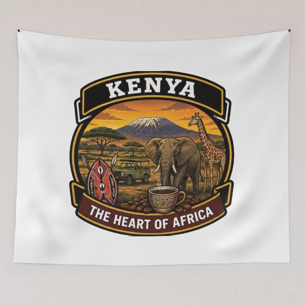 Item preview, Kenya – Heart of the Safari World designed and sold by GnuArt.