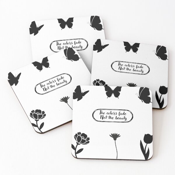 Item preview, Butterfly and Flower Silhouette motivation sticker – Minimalist sticker pack designed and sold by Art IN Pack.