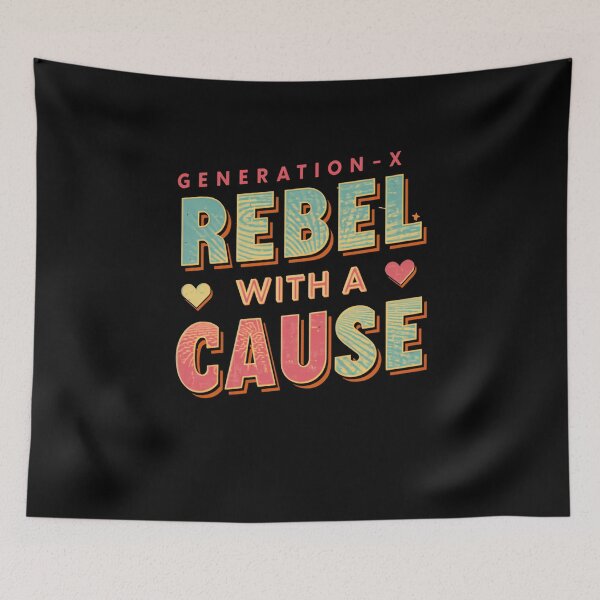 Item preview, Generation-X Rebel With A Cause Identity designed and sold by RetroMini2026.