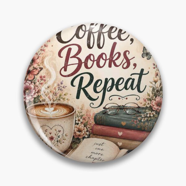 Item preview, Coffee, Books, Repeat designed and sold by StainedChapters.