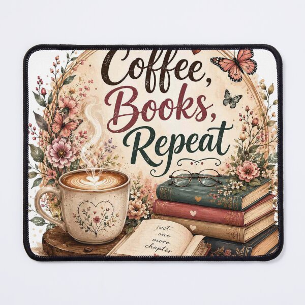 Item preview, Coffee, Books, Repeat designed and sold by StainedChapters.