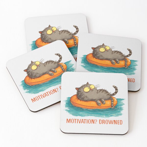 Item preview, Motivation Drowned Cat designed and sold by Whereiskim.