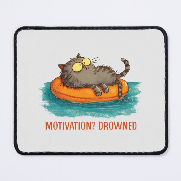 Item preview, Motivation Drowned Cat designed and sold by Whereiskim.