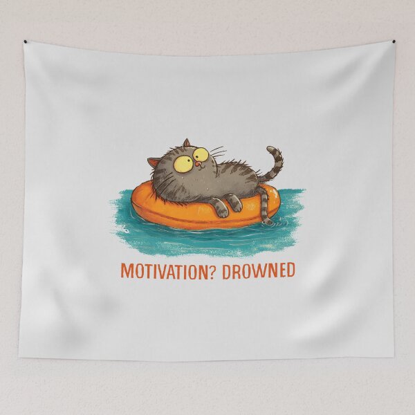 Item preview, Motivation Drowned Cat designed and sold by Whereiskim.