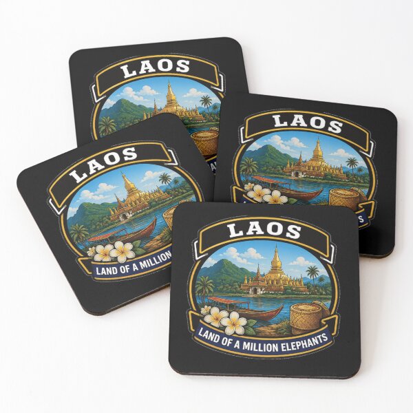 Item preview, Laos – Land of Tranquil Temples designed and sold by GnuArt.