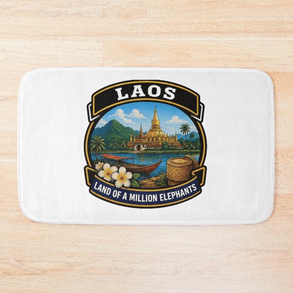 Item preview, Laos – Land of Tranquil Temples designed and sold by GnuArt.