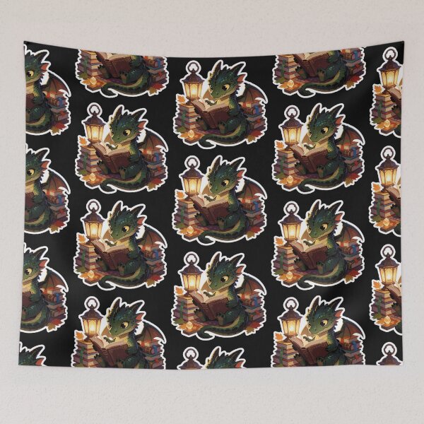Item preview, Reading Dragon | Cozy Fantasy Book Lover designed and sold by AillustriaAK.