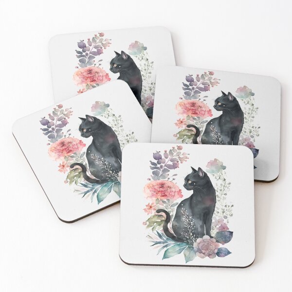 Item preview, Lovely Botanical Feline Portrait designed and sold by FloreDreamStudio.