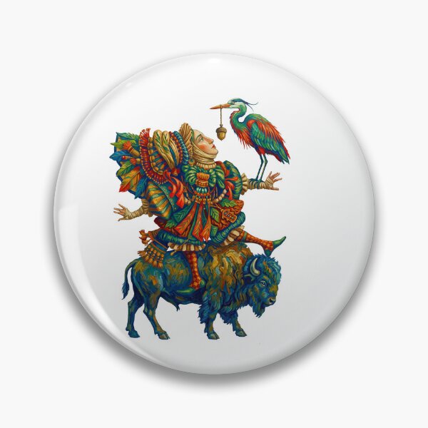 Item preview,  Bison Rider Wildlife Illustration designed and sold by TeeARTHY.