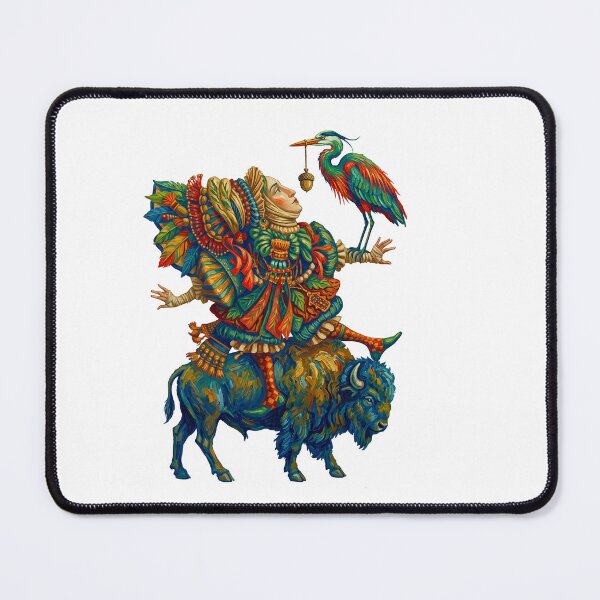 Item preview,  Bison Rider Wildlife Illustration designed and sold by TeeARTHY.