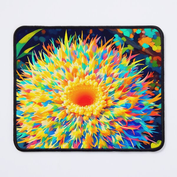 Item preview, Color Burst :Magical Wildflower Mosaic Art Print designed and sold by LomainTatiana8.