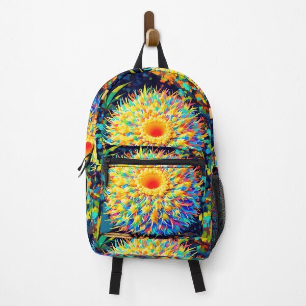 Item preview, Color Burst :Magical Wildflower Mosaic Art Print designed and sold by LomainTatiana8.