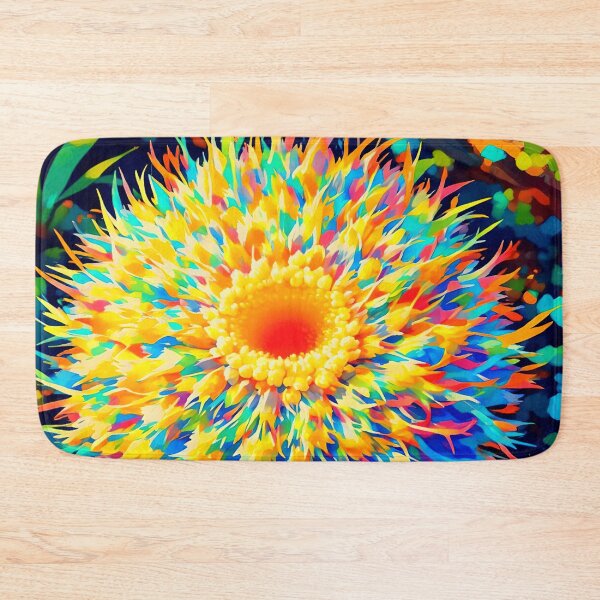 Item preview, Color Burst :Magical Wildflower Mosaic Art Print designed and sold by LomainTatiana8.