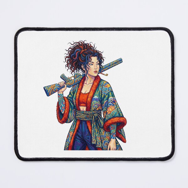 Item preview, Anime Kimono Warrior Woman Art designed and sold by TeeARTHY.