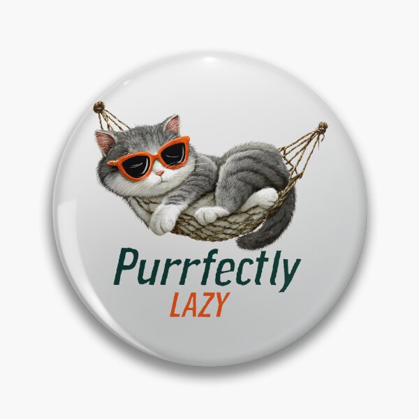 Item preview, Purrfectly Lazy designed and sold by Whereiskim.
