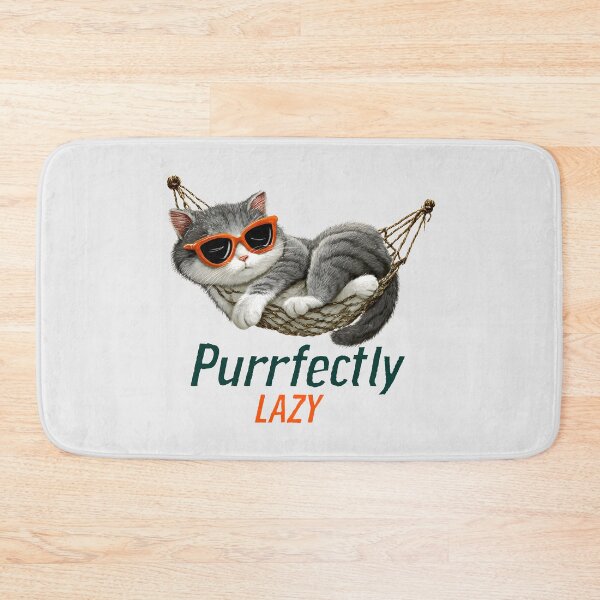 Item preview, Purrfectly Lazy designed and sold by Whereiskim.