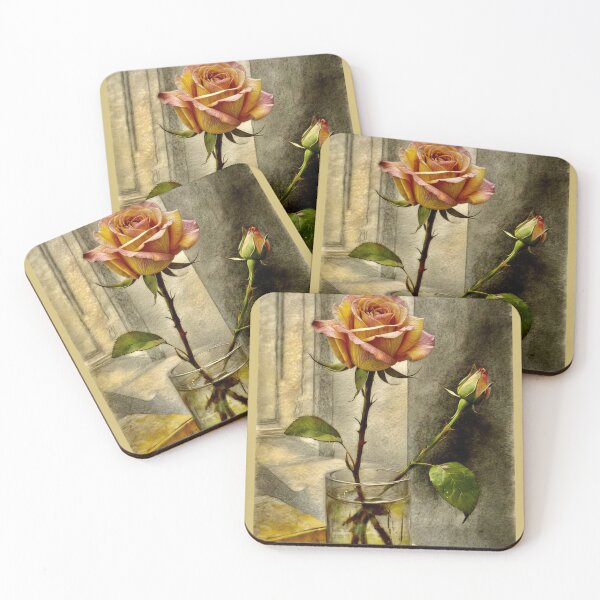 Item preview, The Peach Rose.. designed and sold by ©Janis Zroback.