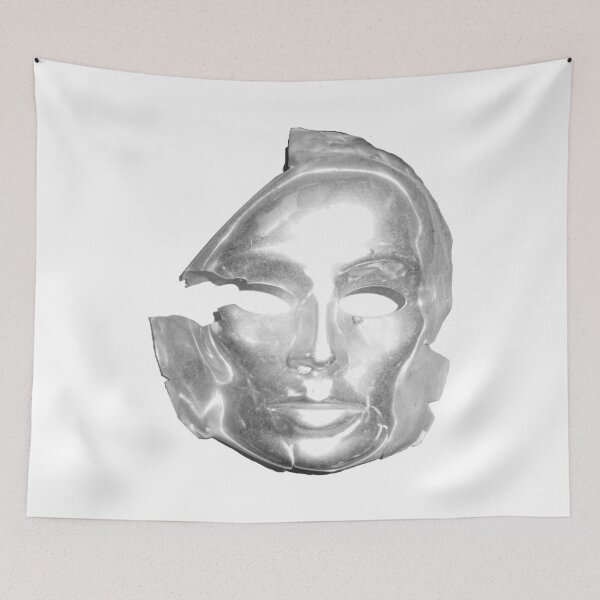 Item preview, face mask beauty illusion vintage psychedelic mystic spooky designed and sold by Luzi Illustrella.