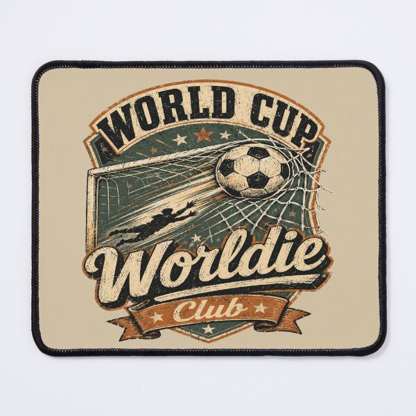 Item preview, World Cup Worldie Club Retro Soccer Goal Supporters Tee designed and sold by POD DYNASTY.