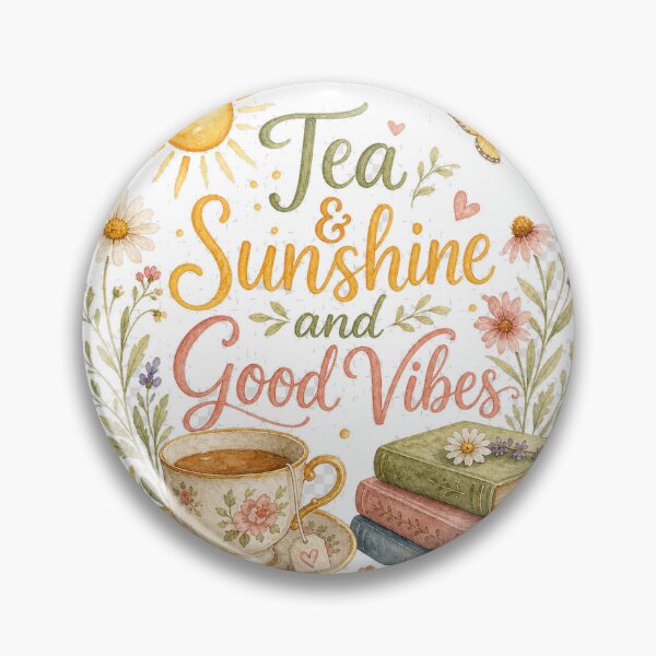 Item preview, Tea and Sunshine and good vibes designed and sold by StainedChapters.