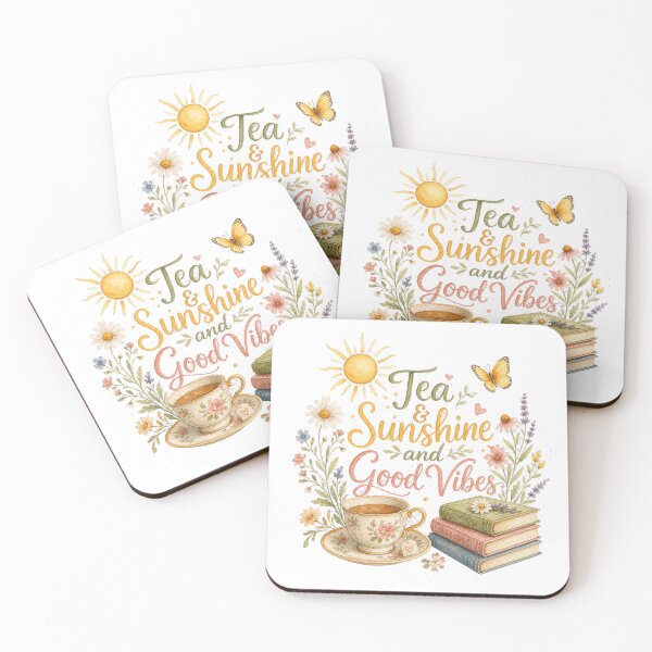 Item preview, Tea and Sunshine and good vibes designed and sold by StainedChapters.