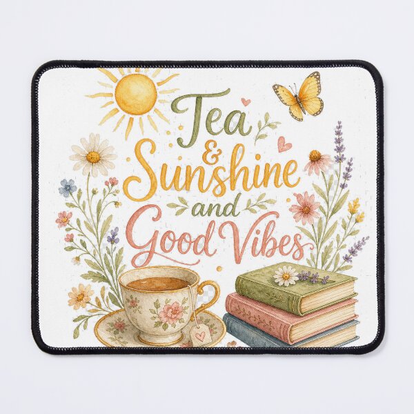 Item preview, Tea and Sunshine and good vibes designed and sold by StainedChapters.