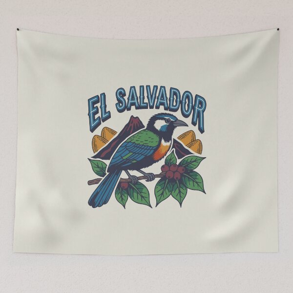 Item preview, El Salvador – Vintage Motmot Bird & Cultural Heritage Design designed and sold by paulo silveira.