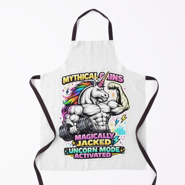 Item preview, Mythical Gains Magically Jacked Muscular Unicorn designed and sold by Digistore1221.