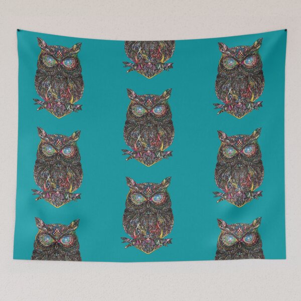 Item preview, Psychedelic Owl | Intricate Mandala Art designed and sold by Rawafi Art Studio.