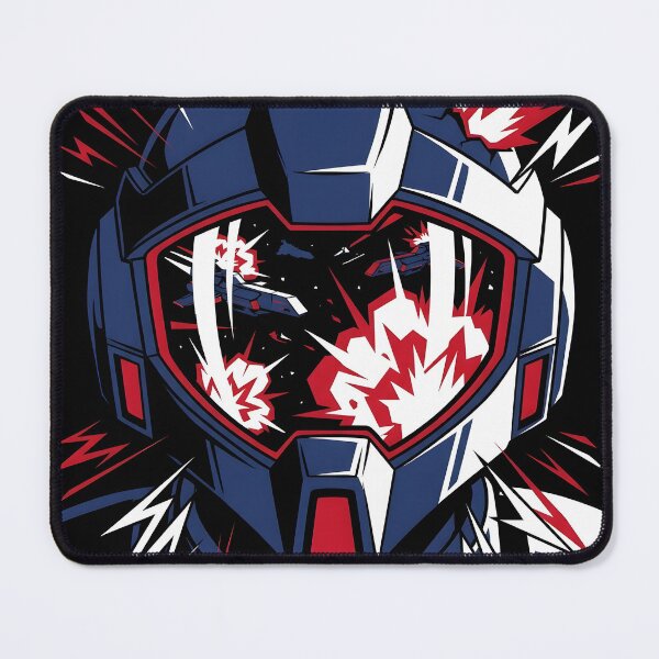 Item preview, Dramatic Mecha Pilot Helmet Visor Reflection Anime Art designed and sold by EKHOAISTORE.