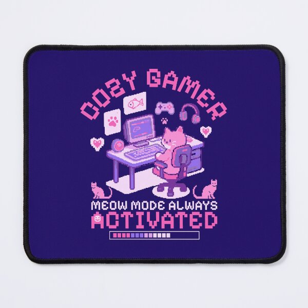 Item preview, Cozzy kitty cat gamer designed and sold by Morcawork.