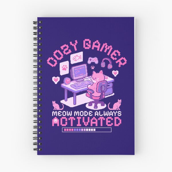 Item preview, Cozzy kitty cat gamer designed and sold by Morcawork.