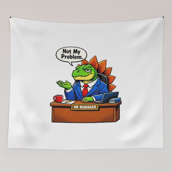Item preview,  Stegosaurus HR Manager Not My Problem — Funny Dinosaur Office Gift designed and sold by Print Loft.