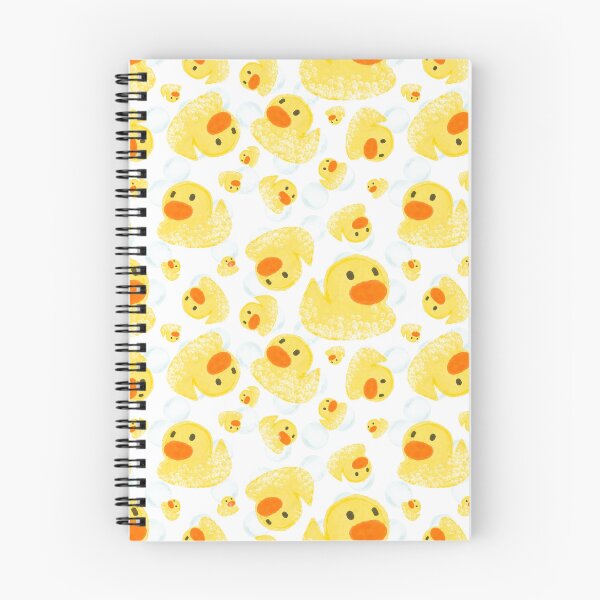 Item preview, Rubber Duck Bath Pattern with Bubbles | Cute Duck Bathroom Design designed and sold by HaileesHollow.