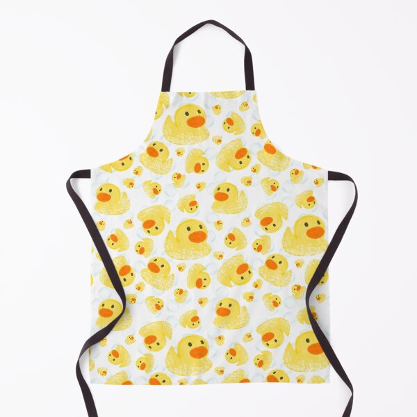 Item preview, Rubber Duck Bath Pattern with Bubbles | Cute Duck Bathroom Design designed and sold by HaileesHollow.