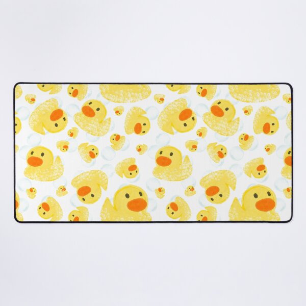 Item preview, Rubber Duck Bath Pattern with Bubbles | Cute Duck Bathroom Design designed and sold by HaileesHollow.