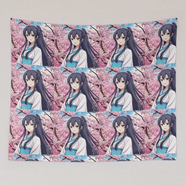 Item preview, Cherry Blossom Anime Maiden | Sakura Fantasy Art designed and sold by Animewaifustore.