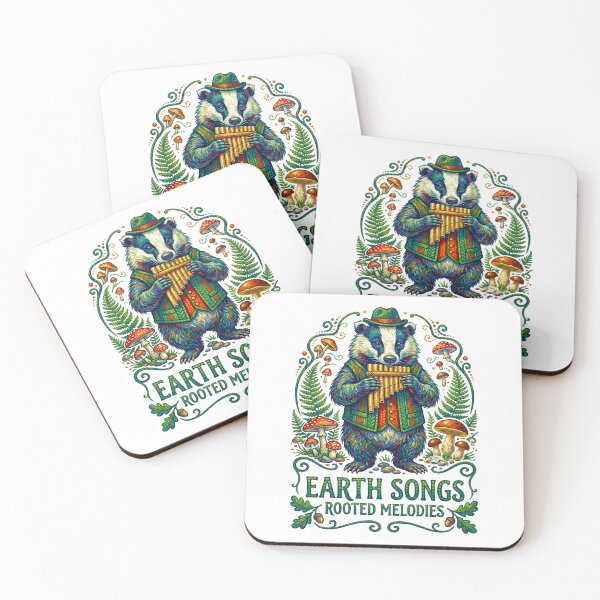Item preview, Earth Songs Forest Badger Musician designed and sold by TeeARTHY.