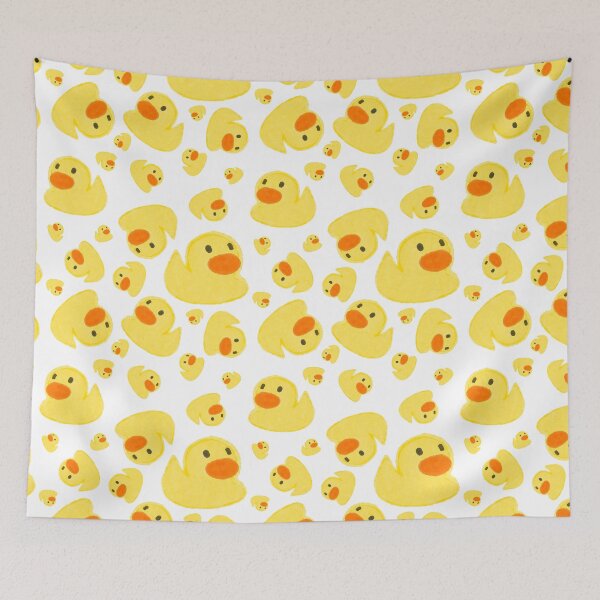 Item preview, Rubber Duck Bath Pattern | Cute Yellow Duck Nursery and Bathroom Design designed and sold by HaileesHollow.