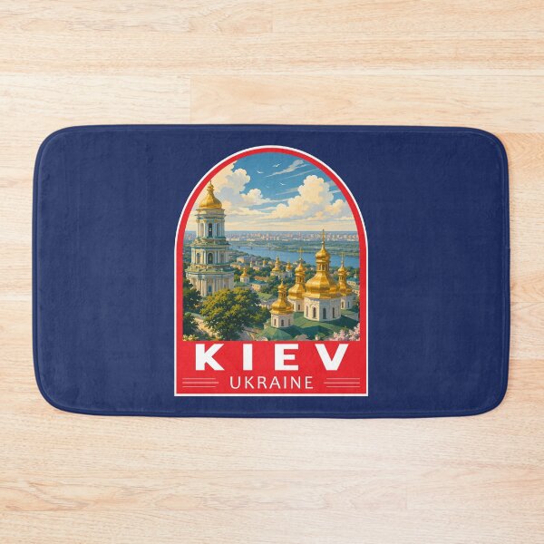 Item preview, Kiev Kyiv Ukraine Travel Art Emblem designed and sold by KrisSidDesigns.