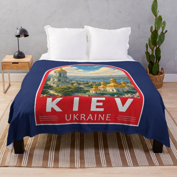 Item preview, Kiev Kyiv Ukraine Travel Art Emblem designed and sold by KrisSidDesigns.